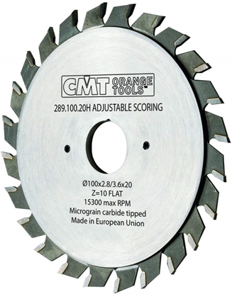 Изображение Regulējams priekšzāģis CMT 289; 100x2,8-3,6x20; Z10; 12°