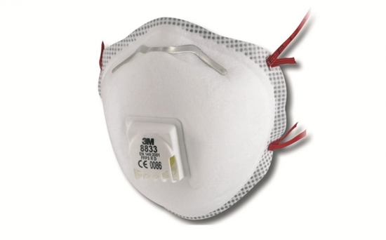 Picture of Respirators ar vārstu 3M 8833; FFP3