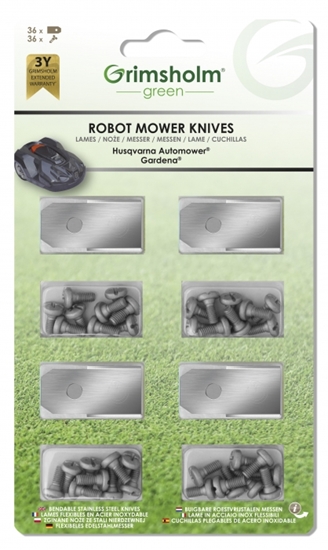 Picture of Rezerves asmens zāles pļāvējam - robotam Grimsholm Automower; 36 gab.