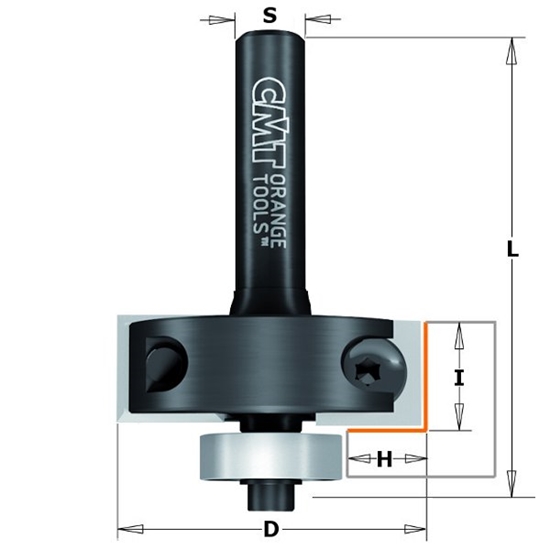 Изображение Rievu frēze CMT; S=1/2''; D=34,9 mm