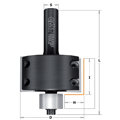 Изображение Rievu frēze CMT; S=12 mm; D=50,8 mm
