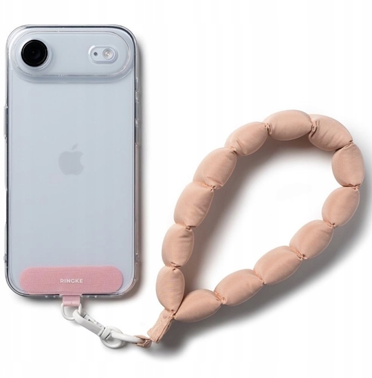 Picture of RINKGE HOLDER & PUFFER HAND STRAP FLORAL PINK