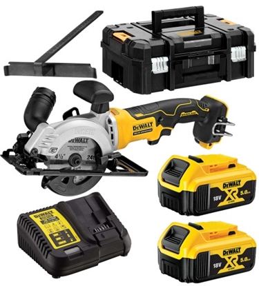 Picture of Ripzāģis Dewalt DCS571P2-QW; 18 V; 2x5,0 Ah akum.