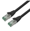 Изображение ROLINE RM S/FTP (PiMF) Patch Cord Cat.6A, czarny, 0,3 m