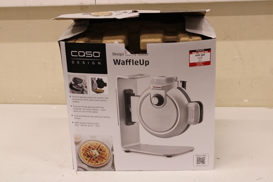 Picture of SALE OUT. Caso WaffleUp Waffle Maker, 800 W, Stainless Steel, DAMAGED PACKAGING | Caso WaffleUp | Waffle Maker | 800 W | Number of pastry 1 | Waffle | Silver | USED, DIRTY, SCRATCHED, MISSING  SPATULA