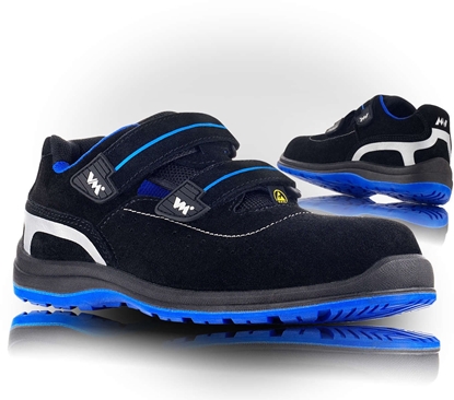 Picture of Sanday ochronne VM FOOTWEAR Parma 2195-S1P ESD, rozm. 43, czarno-niebieskie