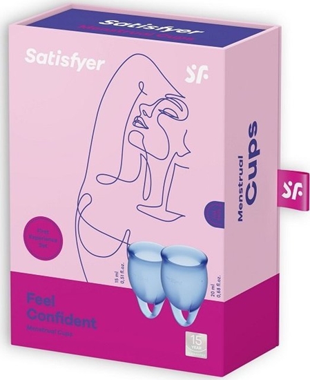 Изображение Satisfyer Kubeczek menstruacyjny Satisfyer Feel confident (niebieski)