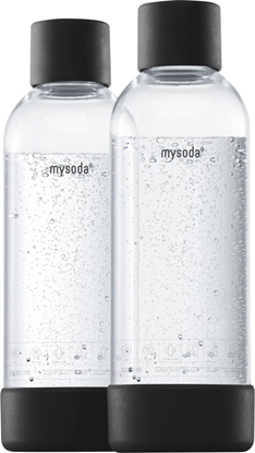Изображение Mysoda MySoda 1 L 2 gab. czarny - Butelka do przygotowywania napojów gazowanych EU-2PB10-B (6430052005700)