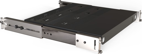 Picture of Schroff 19" Telescopic Shelf for Varistar, Novastar, Eurorack, 70 kg, RAL 7021, 553W 600D