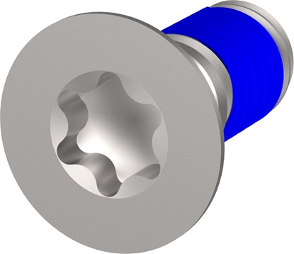 Attēls no Schroff Assembly Parts for Rugged Components, Countersunk Screw with Thread-locking Compound, Torx, M4 x 10