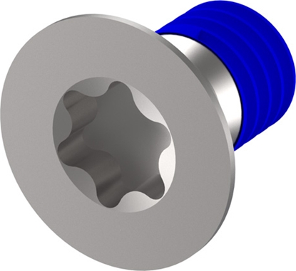 Attēls no Schroff Assembly Parts for Rugged Components, Countersunk Screw with Thread-locking Compound, Torx, M4 x 7