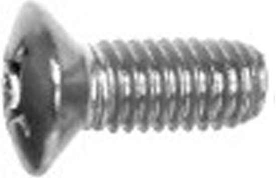 Picture of Schroff Countersunk Screw, Raised, Cross Recess, M3x8 mm, Steel Nickel Plated