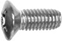 Attēls no Schroff Countersunk Screw, Raised, Cross Recess, M3x8 mm, Steel Nickel Plated