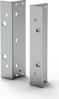 Attēls no Schroff EuropacPRO 19" Bracket for Stainless Steel Gasket, Type F, Handle Holes, 3 U