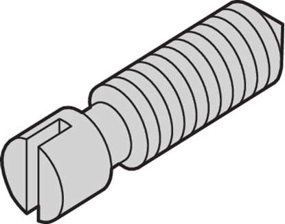 Attēls no Schroff Grub Screw, Steel Nickel Plated, M3.0 x 8