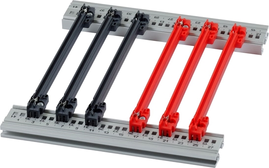 Изображение Schroff Guide Rail Accessory Type, PC, 160 mm, 2 mm Groove Width, Red, 10 Pieces