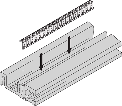 Изображение Schroff Horizontal Rail Type H-VT, Heavy, With EMC Gasket, 84 HP