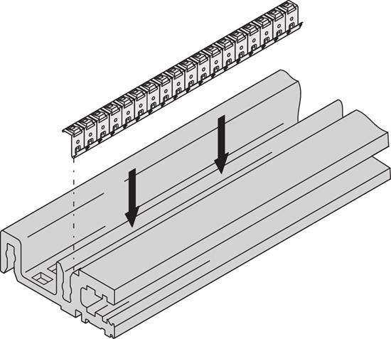 Изображение Schroff Horizontal Rail Type H-VT, Heavy, With EMC Gasket, 84 HP