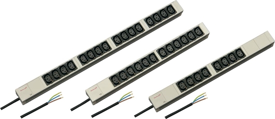 Picture of Schroff Socket Strip, IEC C13 With Open End Connection Cable, 8x IEC C13, 19"