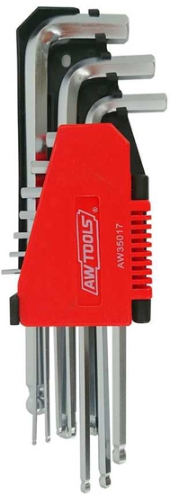 Изображение Seškanšu atslēgu komplekts AWTools AW35017BL; 2-12 mm; 10 gab.
