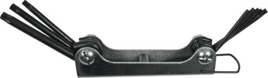 Picture of Seškanšu atslēgu komplekts Condor Werkzeug C1002; T9-T40; 8 gab.