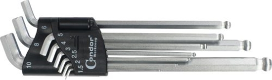 Picture of Seškanšu atslēgu komplekts Condor Werkzeug C1121/3; 9 gab.