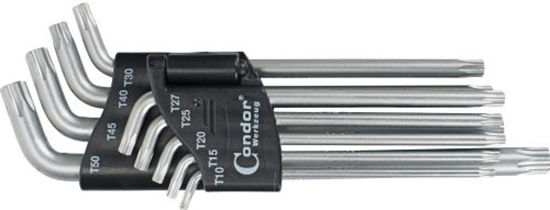 Picture of Seškanšu atslēgu komplekts Condor Werkzeug C1121/4; 9 gab.