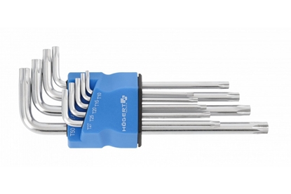 Picture of Seškanšu atslēgu komplekts Hogert HT1W830; TT10-TT50; 9  gab.