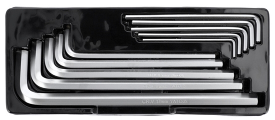 Picture of Seškanšu atslēgu komplekts Yato YT-0519; 3-17 mm; 10 gab.