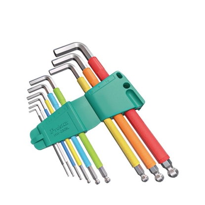 Изображение Seškanšu atslēgu komplekts ProsKit HW-230BL; 1,5-10 mm; 9 gab.