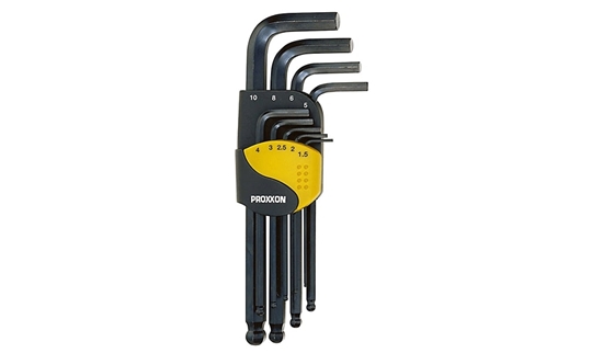 Изображение Seškanšu atslēgu komplekts Proxxon Allen; HEX-TX; 9 gab.