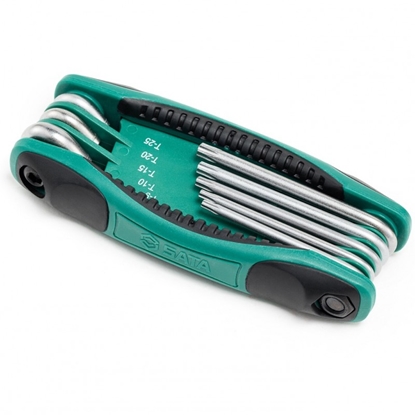 Picture of Seškanšu atslēgu komplekts Sata S09123; T9-T40; 8 gab.