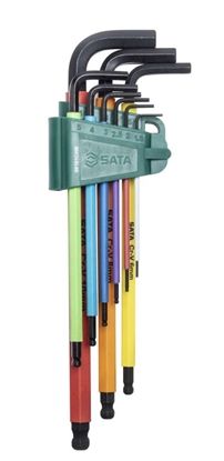Attēls no Seškanšu atslēgu komplekts Sata ST09101CHBSJ; 9 gab.