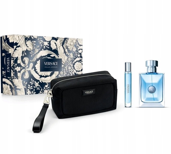 Picture of SET VERSACE Pour Homme EDT spray 100ml + EDT spray 10ml + COSMETICS BAG