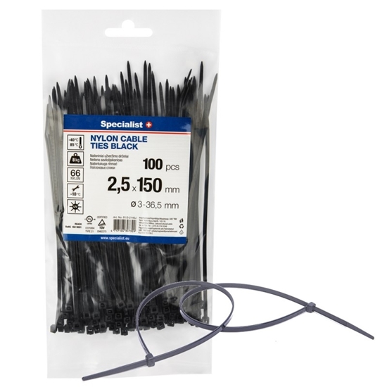 Picture of Siksna Specialist 81/3-2140J; 2,5x150 mm; 100 gab.; melns