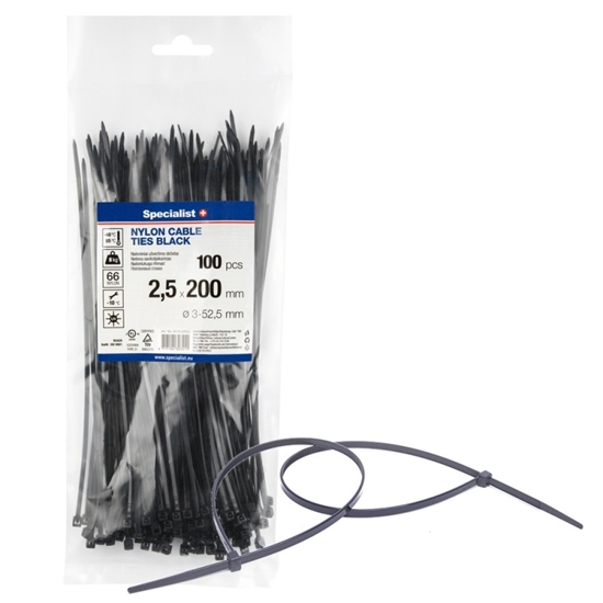 Picture of Siksna Specialist 81/3-2202J; 2,5x200 mm; 100 gab.; melns