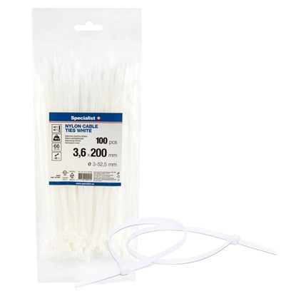 Attēls no Siksna Specialist 81/3-3202B; 3,6x200 mm; 100 gab.; balts