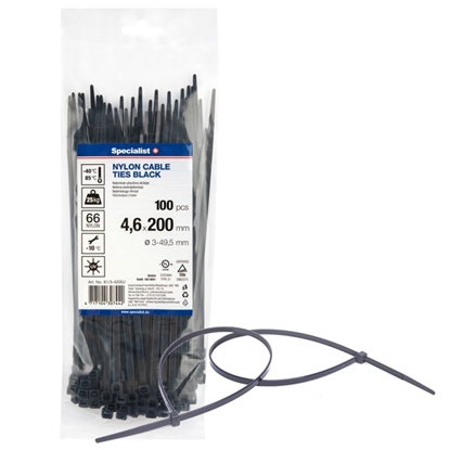 Attēls no Siksna Specialist 81/3-4200J; 4,6x200 mm; 100 gab.; melns