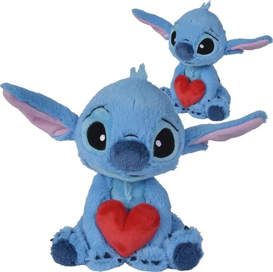 Изображение Simba Maskotka Stitch z sercem 25cm Disney