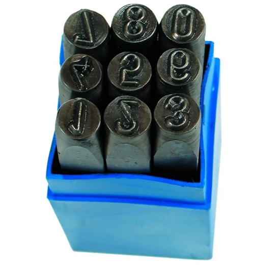 Picture of Skaitļu iezīmētāju komplekts Condor Werkzeug C0051/4; 4 mm; 9 gab.