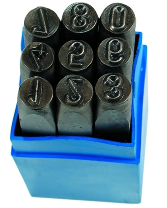 Picture of Skaitļu iezīmētāju komplekts Condor Werkzeug C0051/5; 5 mm; 9 gab.