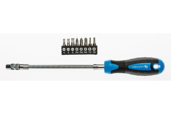 Picture of Skrūvgriezis Hogert HT1S090 + skrūvēšanas uzgaļi