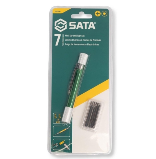 Picture of Skrūvgrieža rokturis Sata ST03142 + skrūvēšanas uzgaļi