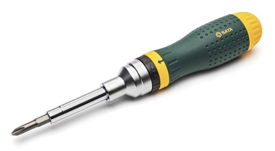Picture of Skrūvgrieža rokturis Sata ST09350 + skrūvēšanas uzgaļi