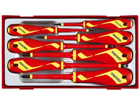 Picture of Skrūvgriežu komplekts darbam ar spriegumu Teng Tools TTV907N; 7 gab.