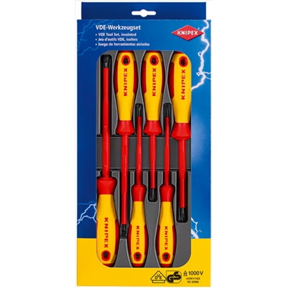 Изображение Skrūvgriežu komplekts Knipex 002012V01; 6 gab.