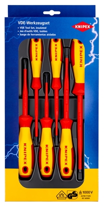 Изображение Skrūvgriežu komplekts Knipex 002012V02; 6 gab.