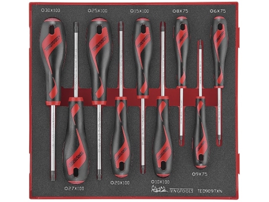 Picture of Skrūvgriežu komplekts Teng Tools TED909TXN; EVA; 9 gab.