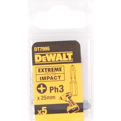 Изображение Skrūvgriežu uzgalis DeWalt; PH3; 5 gab.