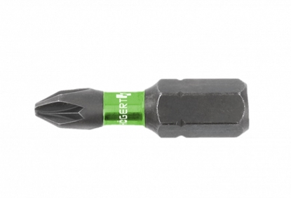 Picture of Skrūvgriežu uzgalis Hogert HT1S128; PZ3; 1/4''; 25 mm; 5 gab.